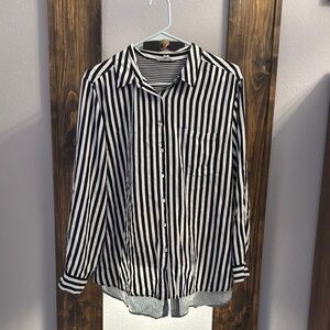 Black and White Striped Shirt